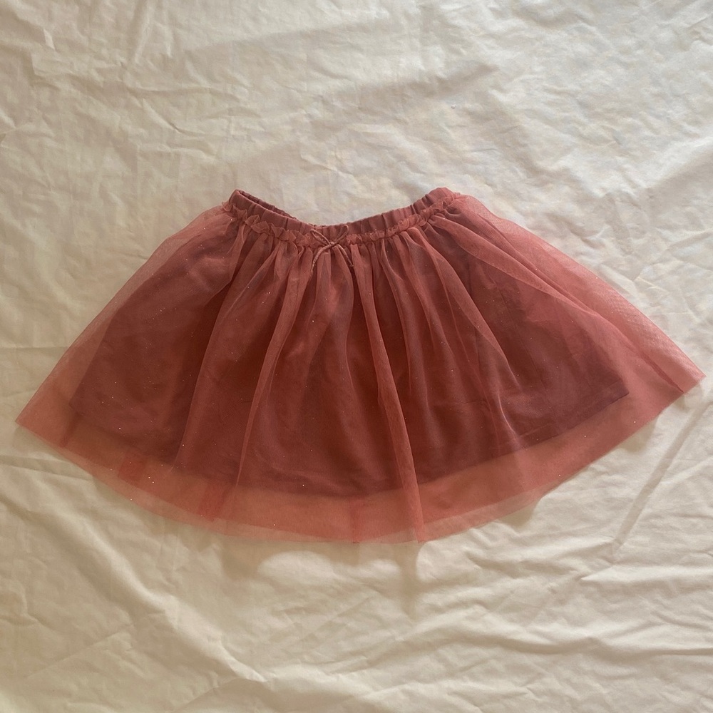 H&M Dusty Pink Tulle Mini Skirt